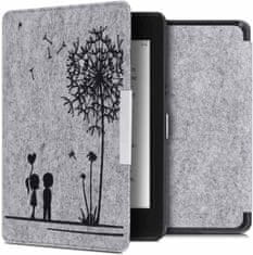 KW Mobile Pouzdro KW Mobile Felt Dandelion Love - KW4848903 - pro Amazon Kindle Paperwhite 4 (2018) - šedé