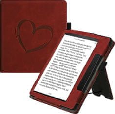 KW Mobile Pouzdro KW Mobile - Nubuck Brushed Heart - KW5939301 - pro Amazon Kindle Oasis 2/3 - Dark Red