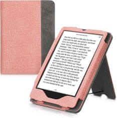 KW Mobile Pouzdro KW Mobile Double Leather - KW5626107 - pro Amazon Kindle Paperwhite 5 (2021) - šedá, růžová