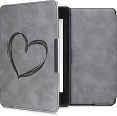 KW Mobile Pouzdro KW Mobile - Brushed Heart - KW4974707 - pro Amazon Kindle Paperwhite 1/2/3 - šedé