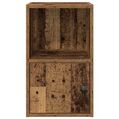 Vidaxl Knihovna old wood 31x24x52 cm kompozitní dřevo