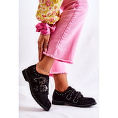 Dámské boty Lu Boo Black Cozy Half Shoes velikost 38