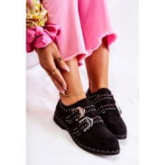 Dámské boty Lu Boo Black Cozy Half Shoes velikost 38