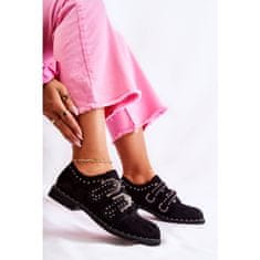 Dámské boty Lu Boo Black Cozy Half Shoes velikost 38