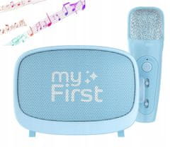 myFirst Karaoke set 2v1 Reproduktor Bluetooth mikrofon 5 Echo efektů pro děti