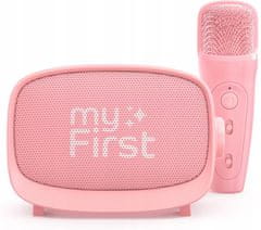 myFirst Karaoke set 2v1 Reproduktor Bluetooth mikrofon 5 Echo efektů pro děti