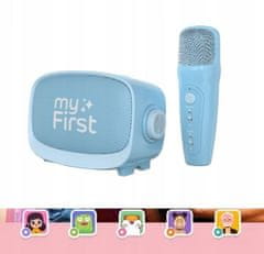 myFirst Karaoke set 2v1 Reproduktor Bluetooth mikrofon 5 Echo efektů pro děti