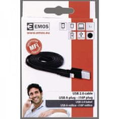 Emos USB kabel SM7013BL USB kabel 2.0 A/M - i16P/M 1m černý