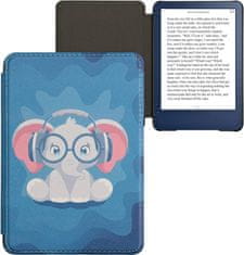 KW Mobile Pouzdro KW Mobile - Cute Elephant - KW5998914 - pro Amazon Kindle 2022 - vícebarevné