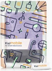 KW Mobile Pouzdro KW Mobile - Leather And Canvas - KW5762645 - pro Amazon Kindle Paperwhite 5 (2021) - fialové, černé