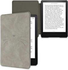 KW Mobile Pouzdro KW Mobile - Meow Meow - KW5625705 - pro Amazon Kindle Paperwhite 5 (2021) - šedé