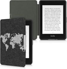 KW Mobile Pouzdro KW Mobile Felt Travel Outline - KW4848909 - pro Amazon Kindle Paperwhite 4 (2018) - černé