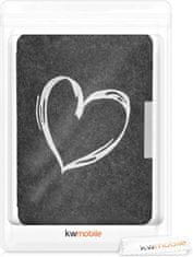 KW Mobile Pouzdro KW Mobile Felt Brushed Heart - KW4848910 - pro Amazon Kindle Paperwhite 4 (2018) - černé