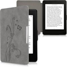 KW Mobile Pouzdro KW Mobile - Butterfly Tendril - KW2313641 - pro Amazon Kindle Paperwhite 1/2/3 - šedé