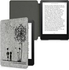 KW Mobile Pouzdro KW Mobile Felt Dandelion Love - KW5626001 - pro Amazon Kindle Paperwhite 5 (2021) - světle šedé