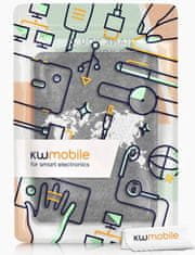 KW Mobile Pouzdro KW Mobile Felt Travel Outline - KW5626008 - pro Amazon Kindle Paperwhite 5 (2021) - tmavě šedé