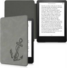 KW Mobile Pouzdro KW Mobile - Vintage Anchor - KW5625709 - pro Amazon Kindle Paperwhite 5 (2021) - šedé