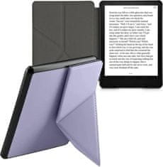 KW Mobile Pouzdro KW Mobile - Origami Lavender Leather - KW5715838 - pro Amazon Kindle Paperwhite 5 (2021) - světle fialové