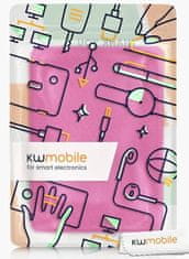 KW Mobile Pouzdro KW Mobile - Nylon Book - KW5626533 - pro Amazon Kindle Paperwhite 5 (2021) - tmavě růžové