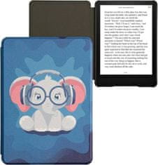 KW Mobile Pouzdro KW Mobile - Cute Elephant - KW6103303 - pro Amazon Kindle Paperwhite 5 (2021) - vícebarevné