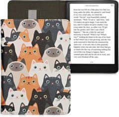 KW Mobile Pouzdro KW Mobile - Cats - KW5781027 - pro Amazon Kindle Paperwhite 5 (2021) - vícebarevné, kapsa na ruku