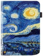 Durable Lock ARMORI Holder T048 - pouzdro se stojánkem pro Pocketbook 629/634 Verse (Pro) - motiv Gogh, magnet, AutoSleep