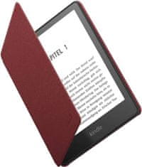 Amazon Originální pouzdro Amazon Kindle Paperwhite 5 (2021) - KP5LERE, pravá kůže, červené (Merlot)