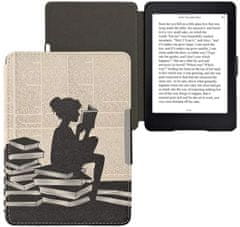 KW Mobile Pouzdro KW Mobile - Girl And Books - KW2582448 - pro Amazon Kindle Paperwhite 1/2/3 - vícebarevné