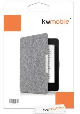 KW Pouzdro KW Mobile Felt Fabric Light - KW3434525 - pro Amazon Kindle Paperwhite 1/2/3 - světle šedé