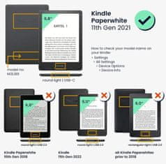 KW Mobile Pouzdro KW Mobile - Textil Yellow - KW5716006 - pro Amazon Kindle Paperwhite 5 (2021) - žluté