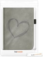 KW Pouzdro KW Mobile - Brushed Heart - KW5481704 - pro Pocketbook 616/617/627/628/632/633 - šedé