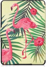 KW Mobile Pouzdro KW Mobile - Flamingos & Palm Trees - KW2582427 - pro Amazon Kindle Paperwhite 1/2/3 - světle zelené