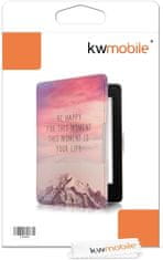 KW Mobile Pouzdro KW Mobile - Be Happy - KW2811806 - pro Amazon Kindle Paperwhite 1/2/3 - fialové