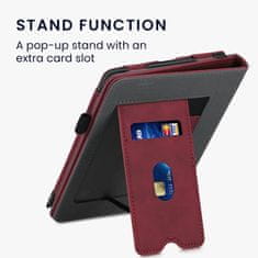 KW Mobile Pouzdro KW Mobile - Nubuck Brushed Heart - KW5626202 - pro Amazon Kindle Paperwhite 5 (2021) - Dark Red