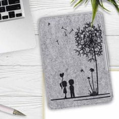 KW Mobile Pouzdro KW Mobile Felt Dandelion Love - KW4848903 - pro Amazon Kindle Paperwhite 4 (2018) - šedé