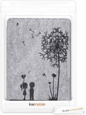 KW Mobile Pouzdro KW Mobile Felt Dandelion Love - KW4848903 - pro Amazon Kindle Paperwhite 4 (2018) - šedé