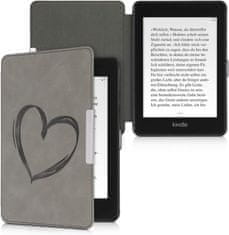 KW Mobile Pouzdro KW Mobile - Brushed Heart - KW4897505 - pro Amazon Kindle Paperwhite 4 (2018) - šedé