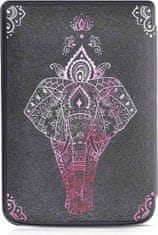 KW Pouzdro KW Mobile - Elephant Sketch - KW4621614 - pro Pocketbook 616/617/627/628/632/633 - antracitové