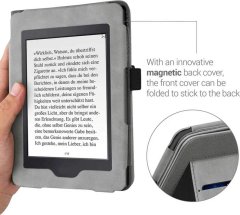 KW Pouzdro KW Mobile - Brushed Heart - KW5567501 - pro Amazon Kindle Paperwhite 1/2/3 - šedé