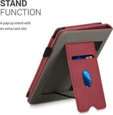 KW Mobile Pouzdro KW Mobile - Nubuck Brushed Heart - KW5567502 - pro Amazon Kindle Paperwhite 1/2/3 - Dark Red