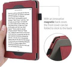 KW Mobile Pouzdro KW Mobile - Nubuck Brushed Heart - KW5567502 - pro Amazon Kindle Paperwhite 1/2/3 - Dark Red