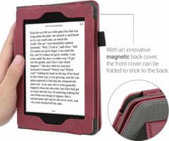 KW Mobile Pouzdro KW Mobile - Nubuck Brushed Heart - KW5022204 - pro Amazon Kindle Paperwhite 4 (2018) - Dark Red