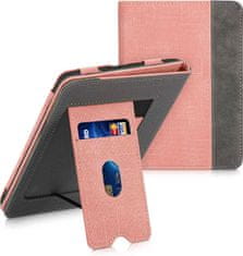 KW Mobile Pouzdro KW Mobile Double Leather - KW5626107 - pro Amazon Kindle Paperwhite 5 (2021) - šedá, růžová