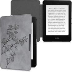 KW Mobile Pouzdro KW Mobile - Magnolias - KW4897515 - pro Amazon Kindle Paperwhite 4 (2018) - šedé