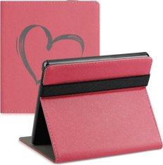 KW Pouzdro KW Mobile - Brushed Heart - KW4941808 - pro Amazon Kindle Oasis 2/3 - červené