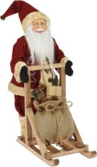 Dekorstyle Vánoční figurka Santa Clause Mikolaj 45 cm červená 