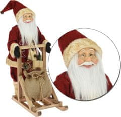 Dekorstyle Vánoční figurka Santa Clause Mikolaj 45 cm červená 