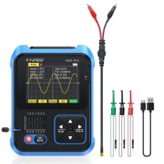 Osciloskop 500kHz, generátor funkcí a tester součástek FNIRSI DSO-TC3