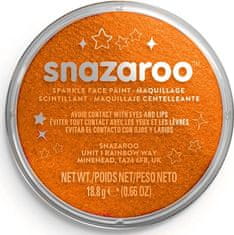 Snazaroo Barva na obličej Třpytivá Oranžová (Sparkle Orange) 18ml