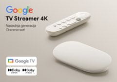 Google Streamovací zařízení TV Streamer 4K, Porcelain